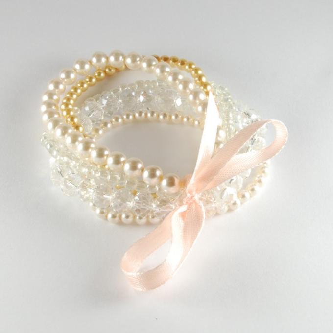 Pink Pearl Beaded Bracelets - Beads and Accessories